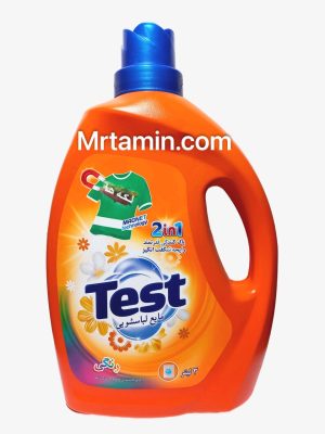 مایع لباسشویی تست مخصوص لباس های رنگی حجم 3 لیتر