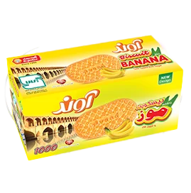 بیسکویت موز با تزئین شکر آوند - 900 گرم