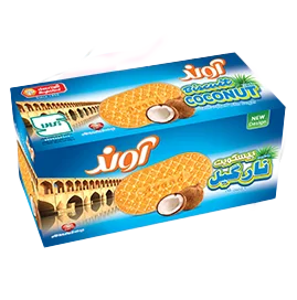 بیسکویت نارگیل با تزئین شکر آوند - 900 گرم