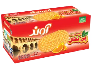پرتغال اوند بیسکویت پرتقال با تزئین شکر آوند - 900 گرم